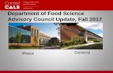 Department of Food Science Advisory Council Update, Fall … · Department of Food Science Advisory Council Update, Fall ... – Food chemistry, food ... graduate student population