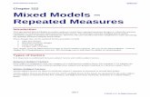 Mixed Models - Repeated Measures - ncss.com · NCSS Statistical Software NCSS.com 222-1 © NCSS, LLC. All Rights Reserved. Chapter 222 Mixed Models – Repeated Measures Introduction