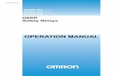 OPERATION MANUAL - assets.omron.eu · 5.2.1 Manual Restart with dynamic input testing ..... 16 5.2.2 Manual Restart without dynamic input testing ... Operation manual G9SR ...