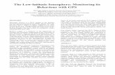 The Low-latitude Ionosphere: Monitoring its …gauss.gge.unb.ca/papers.pdf/iongps2001.fedrizzi.pdf · The Low-latitude Ionosphere: Monitoring its Behaviour with GPS Mariangel Fedrizzi,