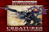 Battlescroll - Creatures of the Chaos Wastes & Supplements... · rules for Allied Armies on pages 136-139 of the Warhammer rulebook. FORMATION POINTS VALUES ... Beyond the Chaos Wastes