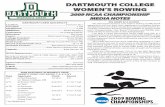 Dartmouth college Women’s roWing - nmnathletics.com · Current rowers Kathryn Twyman ’09 and Emily ... , Gherst began his coaching career at his alma ma- ... awareness of the