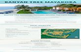 BANYAN TREE MAYAKOBA - crashmyplaya.com · BANYAN TREE MAYAKOBA BANYAN TREE MAYAKOBA PACKAGES INCLUDE, FOR EACH PERSON: • 4 nights at the Banyan Tree Mayakoba • …