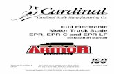 Full Electronic Motor Truck Scale EPR, EPR-C and EPR … · Full Electronic Motor Truck Scale EPR, EPR-C and EPR-LF Installation Manual 8525-M317-O1 Rev B PO BOX 151