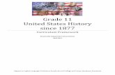 Grade 11 United States History since 1877 pages/Social Studies Departmen… · Grade 11 United States History since 1877 ... 26B discuss the Americanization movement to assimilate