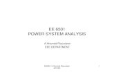 EE 6501 POWER SYSTEM ANALYSIS - Fmcetfmcet.in/EEE/EE6501(R-13)_uw.pdf · EE 6501 POWER SYSTEM ANALYSIS EE6501 A.Ahamed Riazudeen AP/EEE 1 A.Ahamed Riazudeen EEE DEPARTMENT