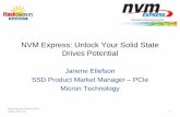 NVM Express: Unlock Your Solid State Drives Potential · is directed by a 13 company Promoter Group Flash Memory Summit 2013 ... Linaro, Oracle, SanDisk, and Trend Micro •59 changes