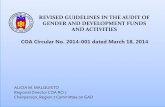 Revised Guidelines in the Audit of Gender and …pawd.org.ph/.../A.-Malquisto-Revised-Guidelines-in-the-Audit-of-GAD... · revised guidelines in the audit of gender and development