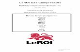 LeROI Gas Compressorsportal.leroigas.com/Data/Literature/en-US/Rotary Screw Instruction... · rotary compression technologies, inc. thanks you for purchasing leroi gas compressors,
