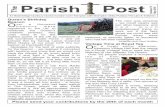 The Parish Post Number 70 · The Parish Post Number 70 May 2016 ... Birthday of Her Majesty The Queen. ... presents A Film and Supper Night The Second Best