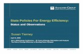 State Policies For Energy Efficiency · State Policies For Energy Efficiency: ... 30 Years of Energy Information and Analysis ... Maggie Eldridge, Bill Prindle, ...