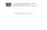 Graduate Student Handbook 2017-2018 Academic Year · Graduate Student Handbook ... 2.7 Requirements for MS non-thesis Degrees ... The University utilizes a computerized registration