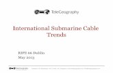 International Submarine Cable Trends - RIPE 66 · Carlsbad, CA | Washington, DC | Exeter, UK | Singapore | | info@telegeography.com International Submarine Cable Trends RIPE 66 Dublin