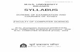 M.G.S. UNIVERSITY BIKANER SYLLABUS - Maharaja …mgsubikaner.ac.in/wp-content/uploads/2015/10/MSC_COMP_SC... · 2017-12-13 · Intel 8085 Microprocessor:Introduction, ALU, Timing