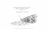 MASSACHUSETTS BUTTERFLIES No. 4 Butterfli… · "Massachusetts Butterflies" is published by the Massachusetts ... She gave a wonderful slide show on butterflies, caterpillars, ...
