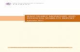 HALF-YEARLY MONETARY AND FINANCIAL STABILITY REPORT · HALF-YEARLY MONETARY AND FINANCIAL STABILITY REPORT SEPTEMBER 2011 3 ... them vulnerable to future shocks in an ... HALF-YEARLY