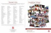 THANK YOU CAMPION TODAYcampioncollege.com/wp-content/uploads/CampionToday2011.pdf · Wee Care Club Louis Williams ... ©Cover photos by Steven Smith, Clarence Williams, ... St Edmund