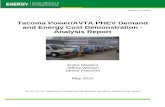 Tacomo Power/AVTA PHEV Demand and Energy Cost ... · INL/EXT-10-18207. Tacoma Power/AVTA PHEV Demand and Energy Cost Demonstration - Analysis Report . Andre Masters Jeffrey Wishart
