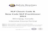 NLP Classic Code & New Code NLP Practitioner 20 .Jacquie Nagy NLP Classic Code & New Code NLP Practitioner