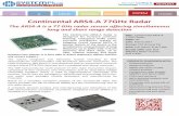 Continental ARS4-A 77GHz Radar - System Plus …€¦ · Continental ARS4-A 77GHz Radar Title: Continental ARS4-A 77GHZ Radar Pages: 85 Date: March 2017 Format: PDF & Excel file ...