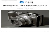 Disassembling Canon PowerShot SX200 IS - ifixit .Disassembling Canon PowerShot SX200 IS This guide
