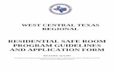 RESIDENTIAL SAFE ROOM PROGRAM GUIDELINES AND APPLICATION FORMwctcog.org/currentforms/stormshelterapp2016_fillable.pdf · PROGRAM GUIDELINES AND APPLICATION FORM . ... serve within