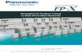 Panasonic FP-X Programmable Controllers - clrwtr.com€¦ · easily shared among up to 16 FP-X units. Easy communications with equipment compatible with Matsushita's open protocol