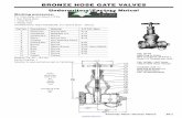 BRONZE HOSE GATE VALVES - Kennedy Valve · bronze hose gate valves ... federal specification: ww-v-51d class a, type iv & mss sp-80 fig. 440-sd ... material list part specification