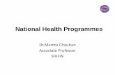 National Health Programmes - sihfwrajasthan.com Programmes.pdf · • Classification of National Health Programmes • Salient features of the recent National Health ... Constitution