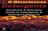Handbook & Selection Guide to Detergents & Detergent … · Detergents G-Biosciences Handbook & Selection Guide to Detergents & Detergent Removal G-Biosciences • 1-800-628-7730