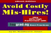 Book Cover Mis-Hires! - OnTarget Partners · Book Cover Mis-Hires! eBook Edition by Dr. Bradford D. Smart Hire 90% High Performers with ... representative summary: Chapter 4 (page