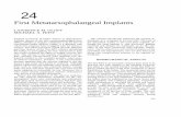 HV-ch-24-First-Metatarsophalangeal-Implants.pdf · abnormal pronatory forces act unabated in a rectus foot type. Pes planus and a long first ... FIRST METATARSOPHALANGEAL IMPLANTS