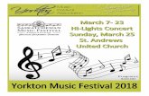 Yorkton Music Festival 2018yorktonmusicfestival.ca/wp-content/uploads/2018/02/Entire-Program... · The Yorkton Music Festival 2018 is a ... ”Requiem” by Karl Jenkins, and Mozarts