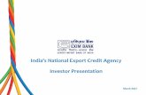 India’s National Export Credit Agency · Greater focus on resolution than recapitalisation; ... 381 275 FY12 FY13 FY14 FY15 ... No corporate tax cut for large industries, ...
