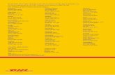 DHL EXPRESS SERVICE POINTS IN SOUTH AFRICA€¦ · DHL EXPRESS 10:30 If you regularly import spare parts, samples, finished goods Page 12 With DHL EXPRESS 10:30, you can rely on prioritized