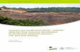 Lessons for multi-level REDD+ benefit- sharing from ... · Lessons for multi-level REDD+ benefit-sharing from revenue distribution in extractive resource sectors (oil, gas and mining)