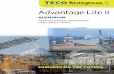 A4 8pp Alum Lite · 2016-02-08 · TECO Motor products and publications TEFC Aluminium squirrel cage induction motors designed, ... • Brake motors INVERTER DRIVES • Minicon and