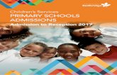 Children’s Services PRIMARY SCHOOLS ADMISSIONS · Joining a new primary school is a significant event in a child’s life and here in Redbridge we hope that it can be made