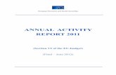 ANNUAL ACTIVITY REPORT 2011 - European …€¦ · European Economic and Social Committee ANNUAL ACTIVITY REPORT 2011 (Section VI of the EU-budget) (Final – June 2012)
