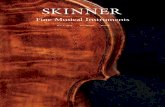 SKINNER Fine Musical Instrumentsdocshare01.docshare.tips/files/30742/307425357.pdf · Quartet, pianist Mal Waldron, and many works in ballet, dance, film, and poetry in Europe and
