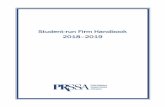 Student-run Firm Handbook 2018 2019 - prssa.prsa.org · As you consider how to start, remember that successful businesses did not begin perfectly, but with determination. For Student-run