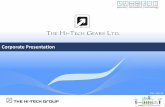 Corporate Presentation - The Hi-Tech Gears Limited · Hero MotoCorp (formerly Hero Honda) •Technical Tie-Up with MUSASHI (Honda Motors, Japan) •Backward Integration into Precision