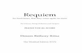 Requiem - maltedmedia.com · Requiem for hard times, that they come again no more For Chorus, String Orchestra and Timpani PIANO-VOCAL SCORE Dennis Báthory-Kitsz The Westleaf Edition