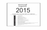 annual report 2015 - Company Information€¦ · annual report 2015 CHASHMA SUGAR MILLS LIMITED · Company Profile ... · Statements of Compliance with the Code of Corporate Governance