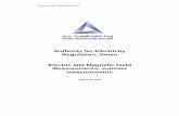 Authority for Electricity Regulation, Oman Electric …Summer).pdf · The Authority for Electricity Regulation, Oman commissioned a ... electric and magnetic field measurements ...