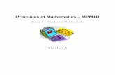 Principles of Mathematics – MPM1D · MPM1D – Principles of Mathematics Introduction Copyright © 2004, Durham Continuing Education Page 2 of 56 Grade 9 Mathematics (Academic)