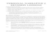 PERSONAL NARRATIVE 2 REVISION LESSONScommoncore2012.homestead.com/grade_level_files/first/reading/... · PERSONAL NARRATIVE 2 REVISION LESSONS ... Grade 1 Writing Personal Narrative