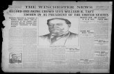 Winchester news (Winchester, Ky.). (Winchester, Ky.) …nyx.uky.edu/dips/xt7kkw57fd4w/data/0427.pdf · carrying out the original program ... tion of the oath to Mr Taft by Chief Justice