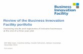 Review of the Business Innovation Facility portfolio …api.ning.com/files/uY3PJt2fxPx42V0WHcLZOFZXZ*s4GS2J9hxOT4oVq… · Review of the Business Innovation Facility portfolio Assessing
