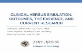 CLINICAL VERSUS SIMULATION: OUTCOMES, THE …qa1.simmedical.com/sites/wiser/ns12/pdfs/Clinical versus... · 2012-05-29 · 2. Compare the evidence relative to learning outcomes using
